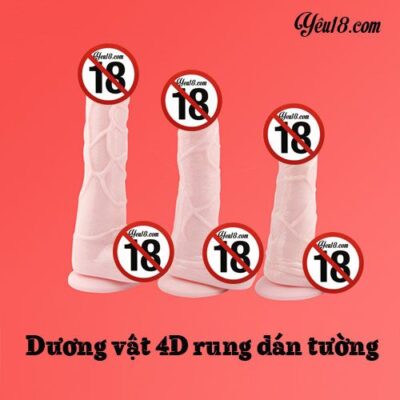 Dương vật giả rung dán tường 4D